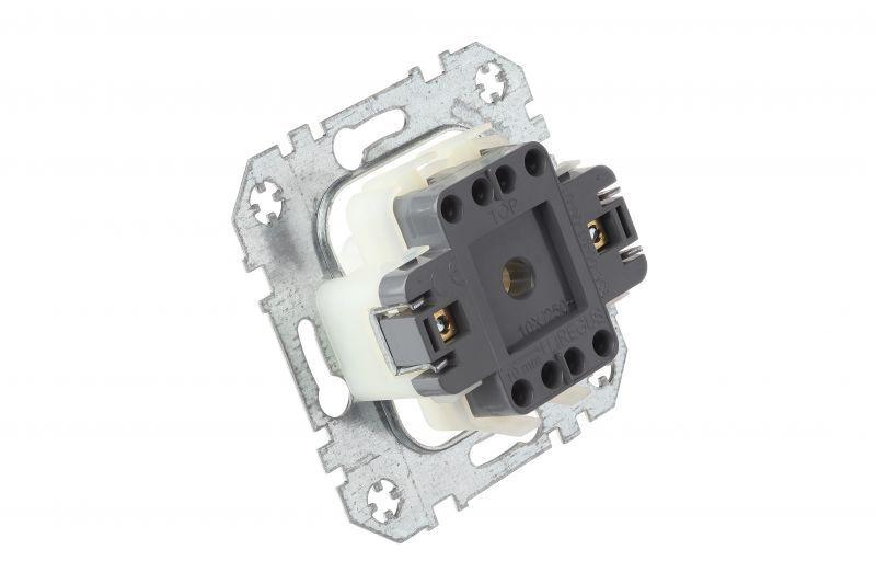 Выключатель жалюзи двухклавишный Liregus Epsilon белый 28-012