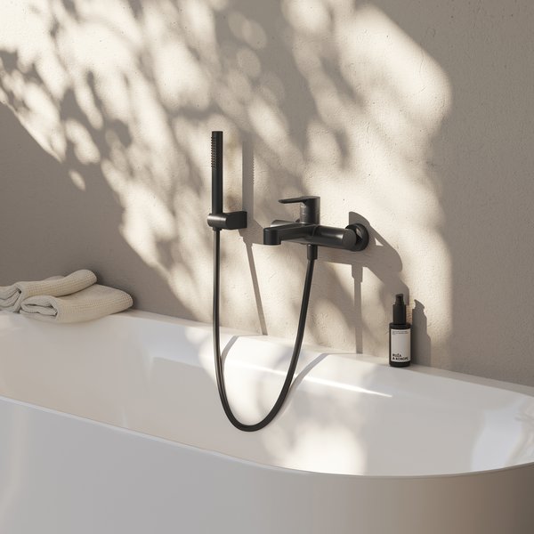 Держатель для душевых леек регулируемый Ravak Chrome, черный