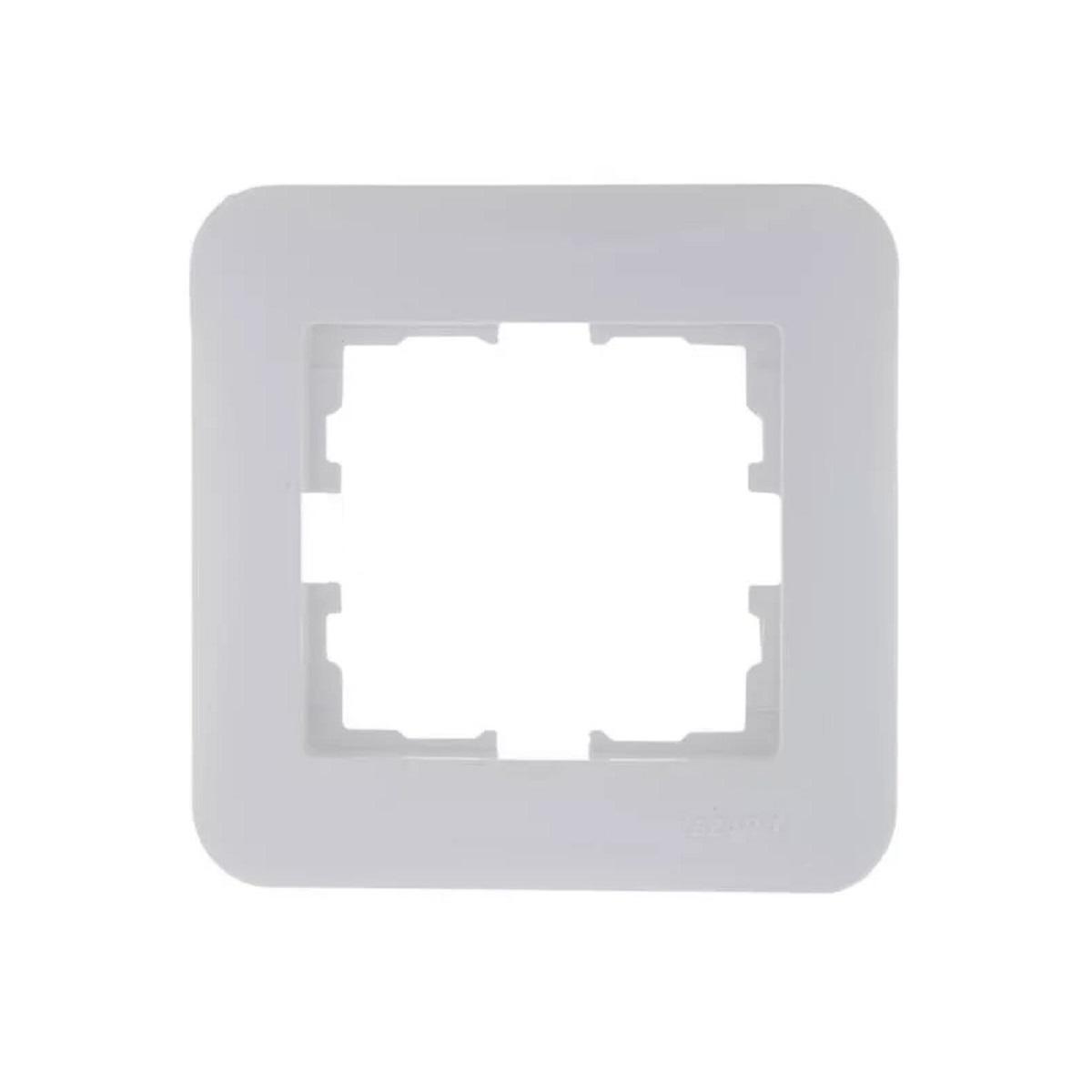 Рамка 1-ая горизонтальная Lezard Karina Life белая 708-0200-146