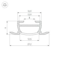 Профиль TK-F-2000 (CT) ANOD (Arlight, Алюминий)