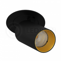 Встраиваемый поворотный светильник LeDron DANNY MINI S40 Black-Gold LED