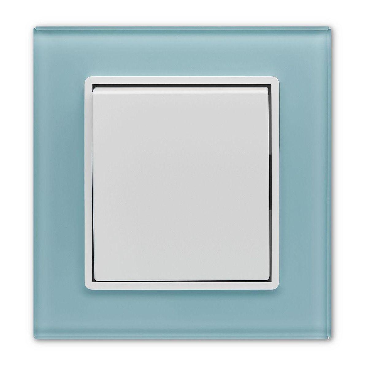 Выключатель одноклавишный Vesta-Electric Exclusive Blue голубой FVK050103SIN