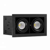 Светильник встраиваемый ON-202-9W Black LeDron не поворотный LED