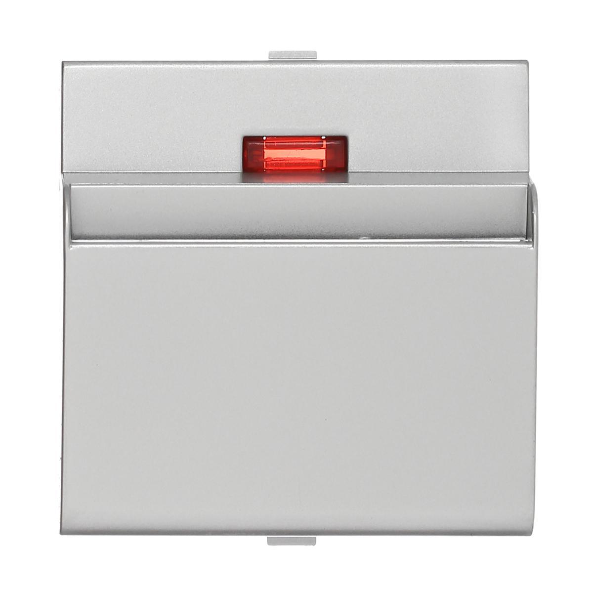 Накладка LK Studio для выключателя гостинничного для включения с помощью карточки (серебристый металлик)  LK60, LK80 860703