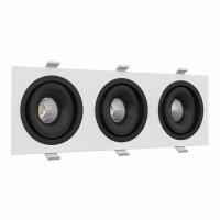 Встраиваемый поворотный светильник Ledron MJ1006 SQ3 White-Black LED