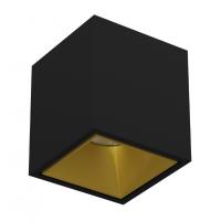Светильник накладной KUBING Black-Gold Ledron неповоротный LED