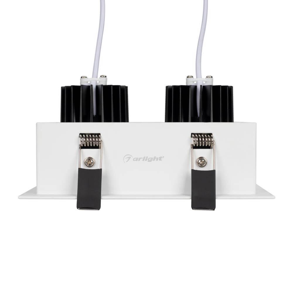 Встраиваемый светодиодный светильник Arlight CL-Kardan-S180x102-2x9W Warm 024127