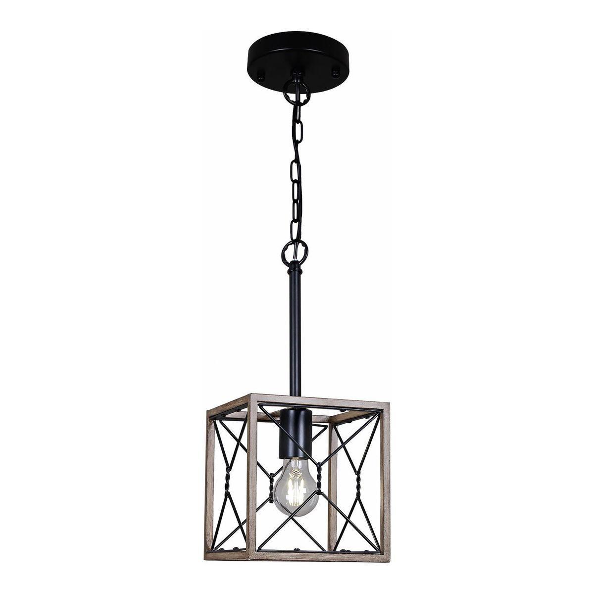 Подвесной светильник Illumico IL1008-1P-05 BK Wood