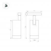 Светильник MAG-ORIENT-SPOT-R45-12W Warm3000 (WH, 24 deg, 48V, DALI) (Arlight, IP20 Металл, 3 года)