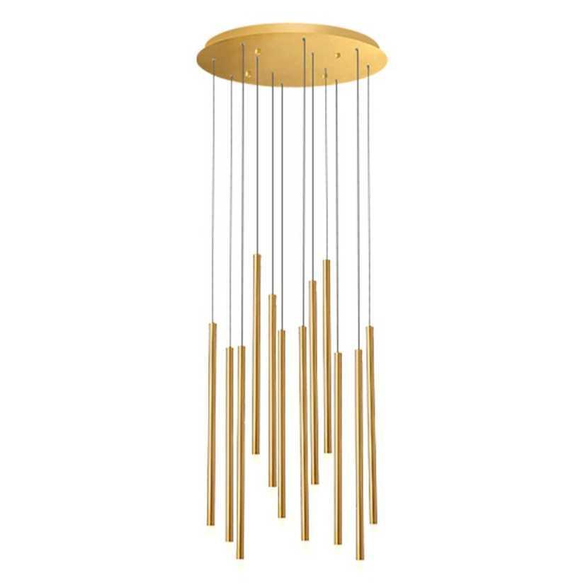 Подвесная светодиодная люстра Milosh Tendence Medelina 0853CL-26GD