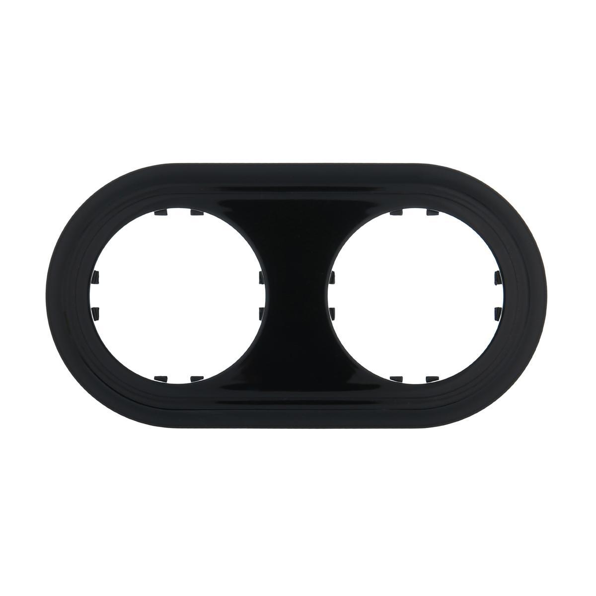 Рамка LK Studio 2-постовая круглая (черный) Vintage-Classic 889208-1