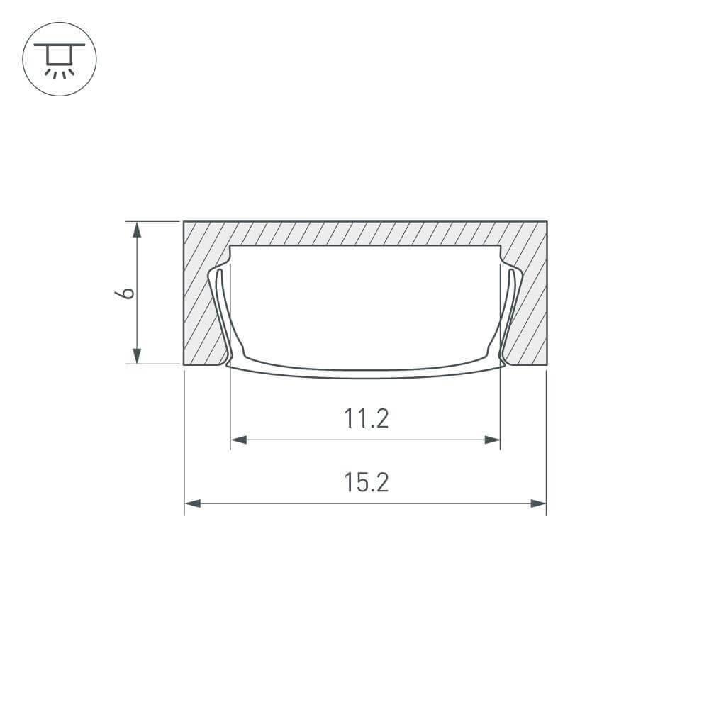Профиль Arlight MIC-2000 ANOD 012089