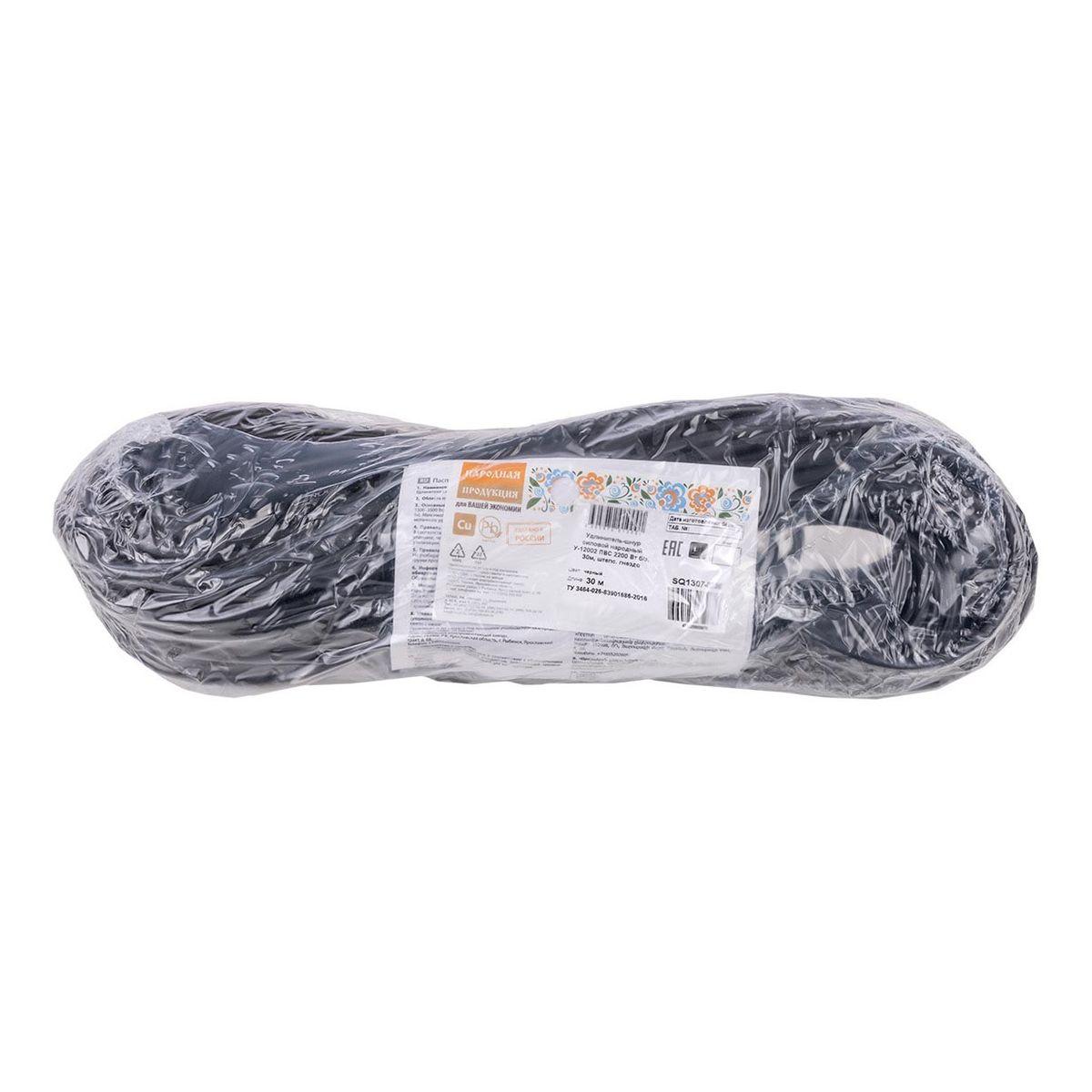 Удлинитель силовой TDM Electric Народный 1гн 30м б/з SQ1307-0208