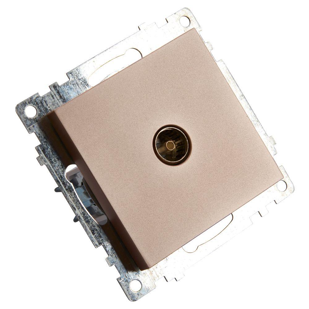 Розетка телевизионная TV Stekker Катрин шампань GLS00-7108-02 39600