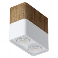 Светильник накладной TUBING 2 Wooden 90 White Ledron