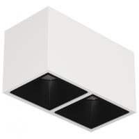 Светильник накладной KUBING 2 White-Black Ledron неповоротный LED