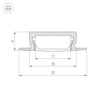 Профиль MIC-F-2000 ANOD Champan (Arlight, Алюминий)