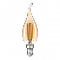 Лампа светодиодная филаментная Thomson E14 11W 2400K свеча на ветру прозрачная TH-B2120