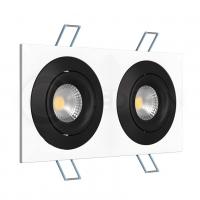 Встраиваемый светильник Ledron AO1501006 SQ2 White-Black под сменную лампу