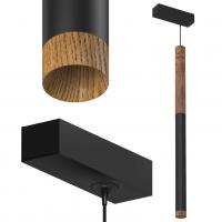 Подвесной светильник SAGITONY E T40 Wooden 300 Black