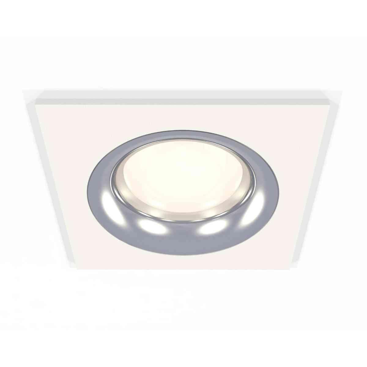 Комплект встраиваемого светильника Ambrella light Techno Spot XC7631003 SWH/PSL белый песок/серебро полированное (C7631, N7012)