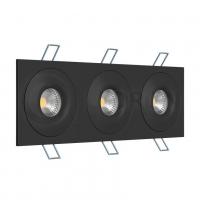 Встраиваемый светильник LeDron AO1501002 SQ3 Black под сменную лампу