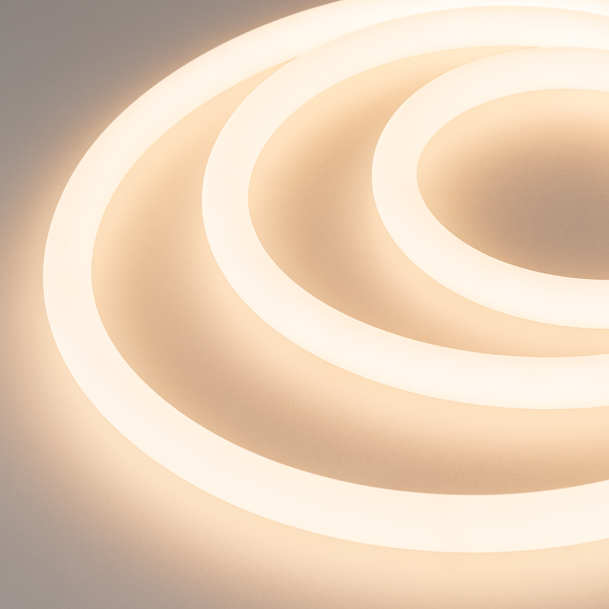 Лента герметичная MOONLIGHT-SIDE-A336-D25mm 24V Warm3000 360deg (14.4 W/m, IP65, 2835, 5m, wire x2) (Arlight, Боковой вывод кабеля)