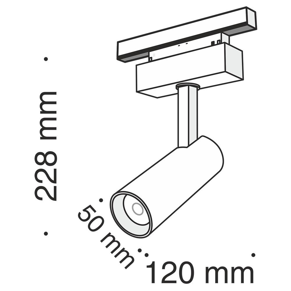 Трековый светодиодный светильник Maytoni Track Lamps TR019-2-10W4K-B