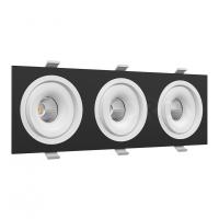 Встраиваемый поворотный светильник Ledron MJ1006 SQ3 Black-White LED