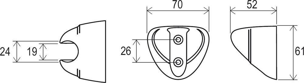 Держатель лейки пластиковый Ravak 610.00