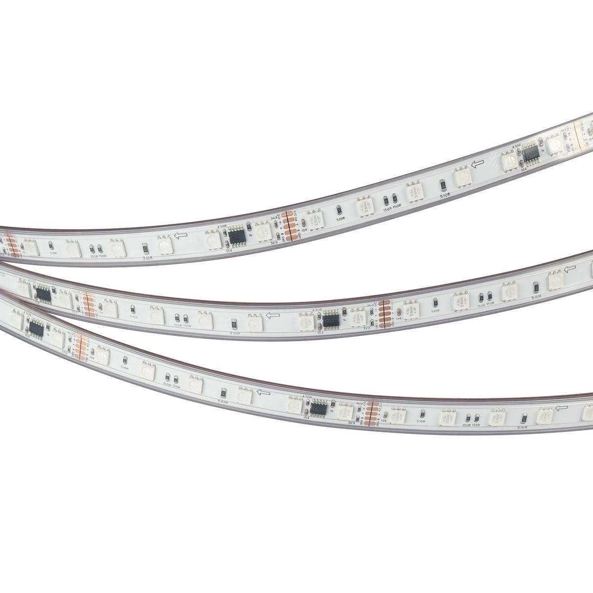 Светодиодная лента герметичная Arlight 14W/m 60LED/m 5060SMD разноцветный 5М DMX-PFS-B60-12mm 24V 039608