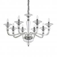 Подвесная люстра Ideal Lux Danieli SP8 Trasparente 159980