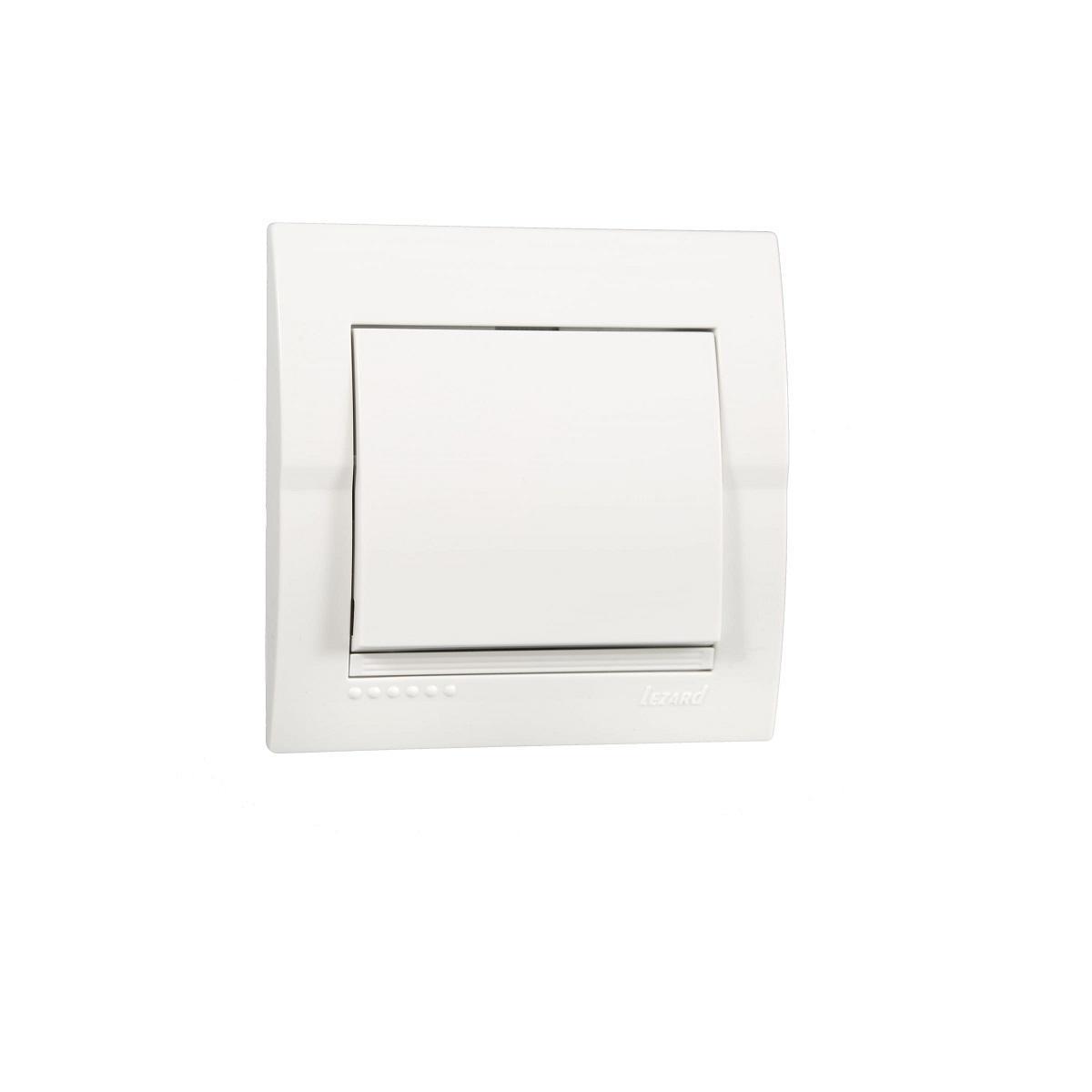 Выключатель Lezard Deriy белый 702-0202-100