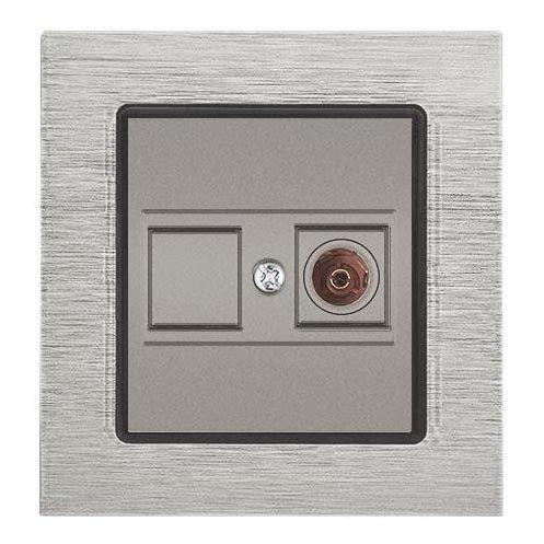 Розетка TV Vesta-Electric Exclusive Silver Metallic серебро FRZ00041005SER