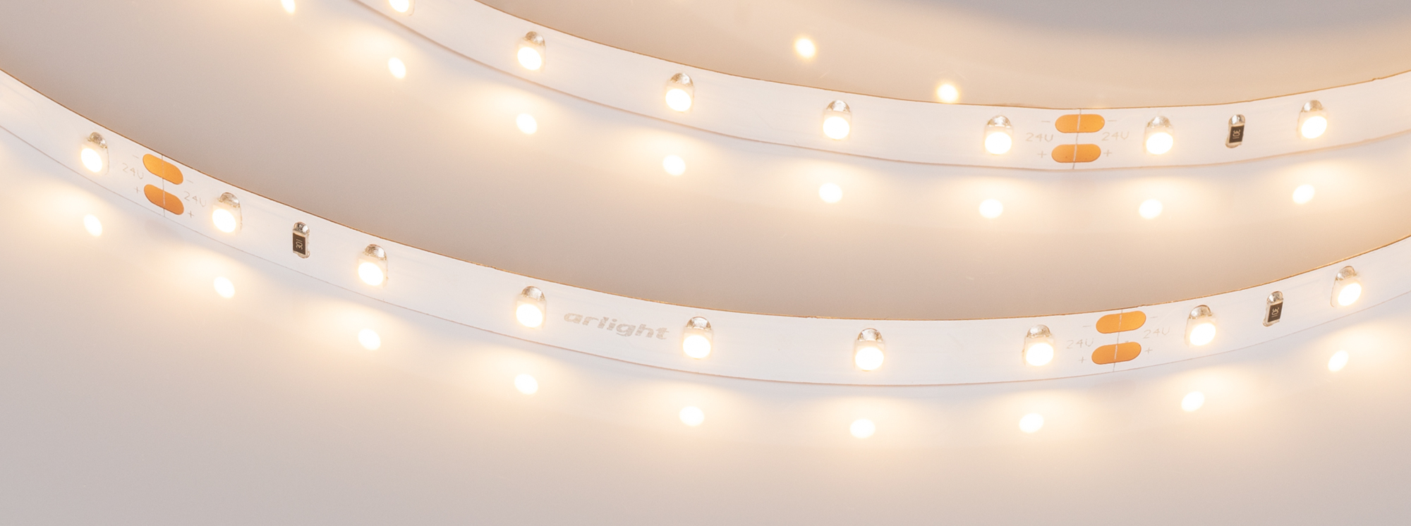 Светодиодная лента Arlight 4,8W/m 60LED/m 2835SMD теплый белый 50M 024585(2)