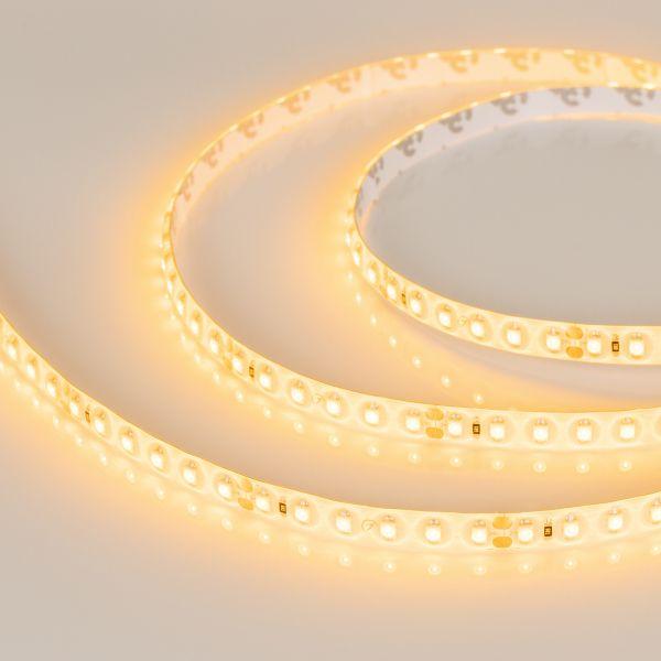 Светодиодная влагозащищенная лента Arlight 9,6W/m 120LED/m 2835SMD желтый 5M 015132(2)