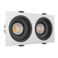 Встраиваемый светодиодный светильник Ledron LEVEL SQ2 White-Black LED