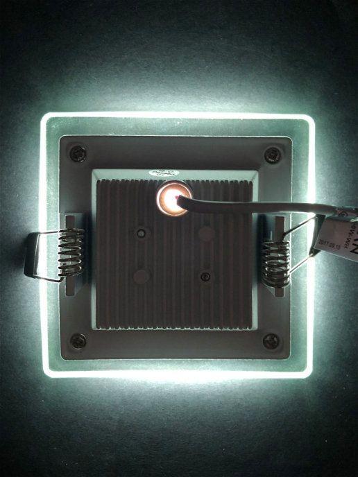 Встраиваемый светодиодный светильник Elvan VLS-705SQ-6W-WH-Wh