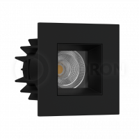 Светильник встраиваемый FAST TOP SQ MINI Black LeDron неповоротный LED