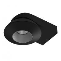 Светильник накладной KRIS SLIM Black/Grey Ledron поворотный LED