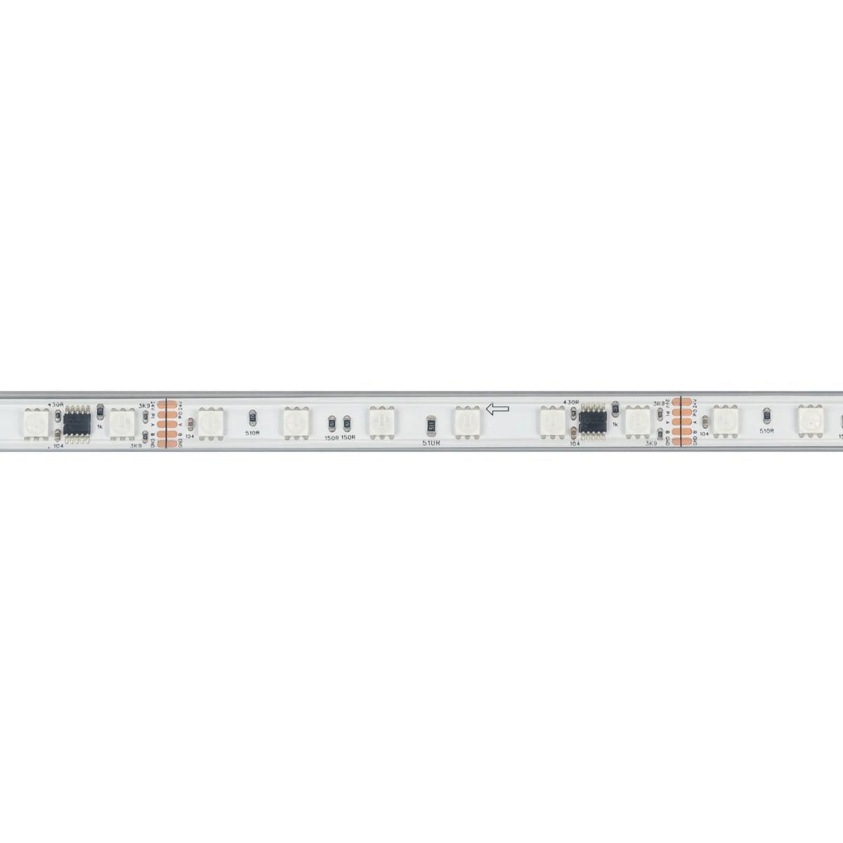 Светодиодная лента герметичная Arlight 14W/m 60LED/m 5060SMD разноцветный 5М DMX-PS-B60-12mm 24V 039182