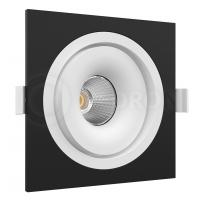 Встраиваемый поворотный светильник Ledron MJ1006 SQ Black-White LED
