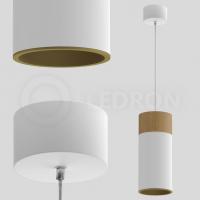 Подвесной светодиодный светильник Ledron SLC7392/12W-PS White-Gold
