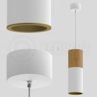 Подвесной светодиодный светильник Ledron SLC7392/12W-PB White-Gold