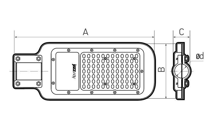 Уличный светодиодный консольный светильник Jazzway PSL 07 5041097