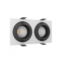 Встраиваемый светодиодный светильник Ledron GIZA MINI SQ2 White-Black LED
