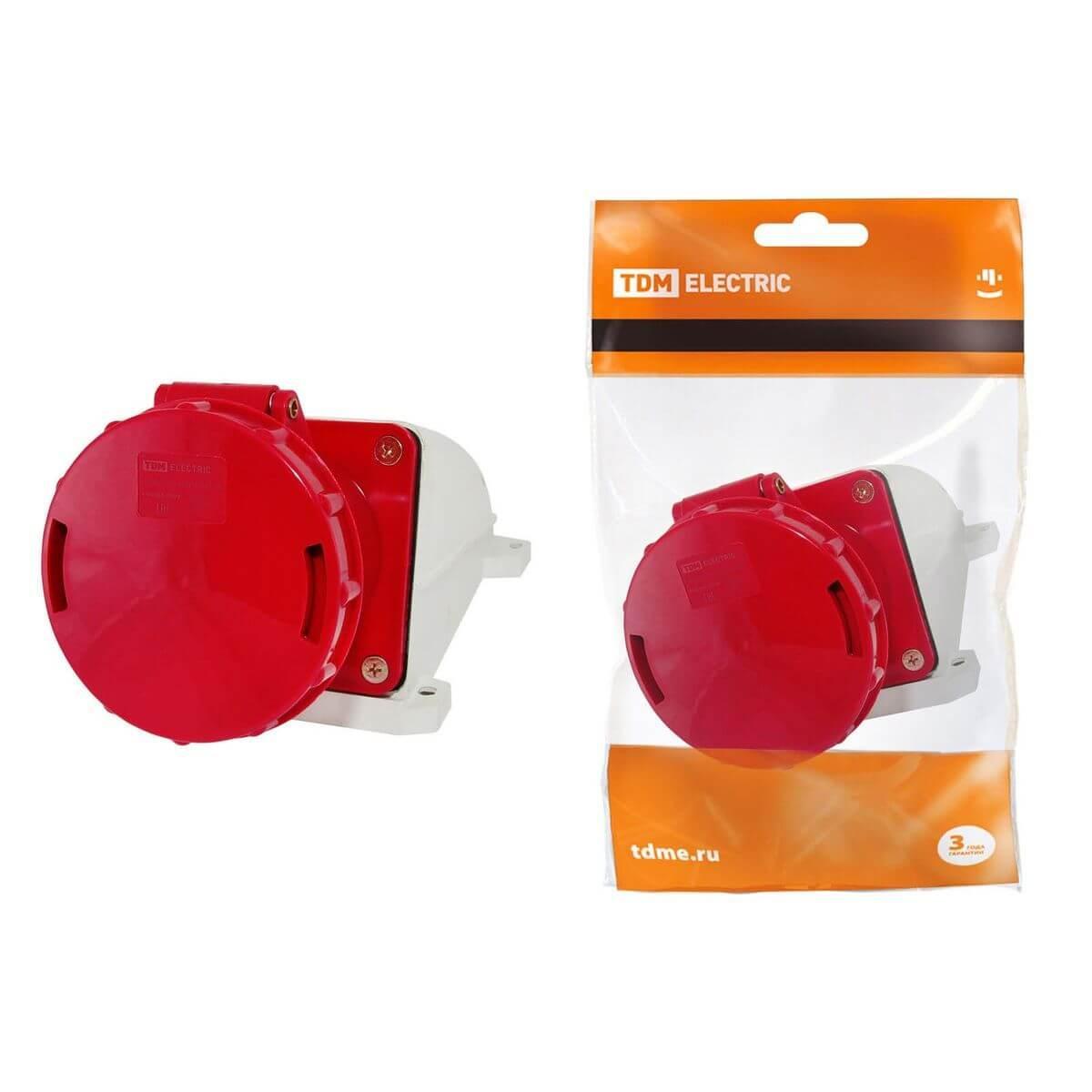 Розетка 3Р+РЕ+N TDM Electric SQ0602-0009
