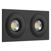 Светильник встраиваемый AO1501002 SQ2 Black Ledron неповоротный под сменную лампу