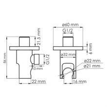 Бачок для унитаза для замуровывания в стену, арт. A112