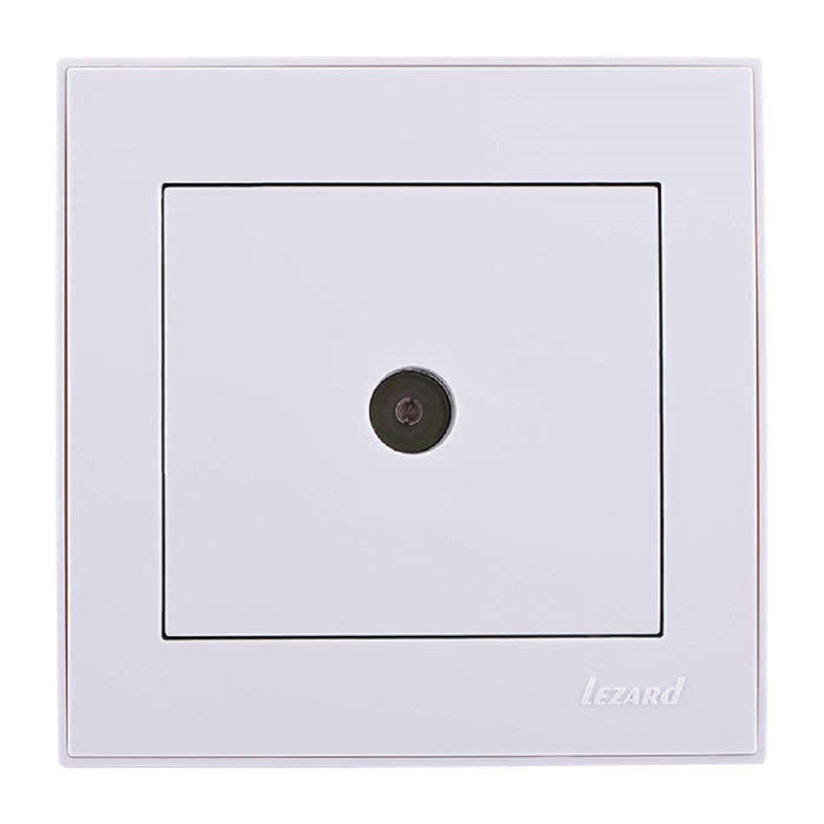 Розетка ТВ оконечная Lezard Rain белая 703-0202-130